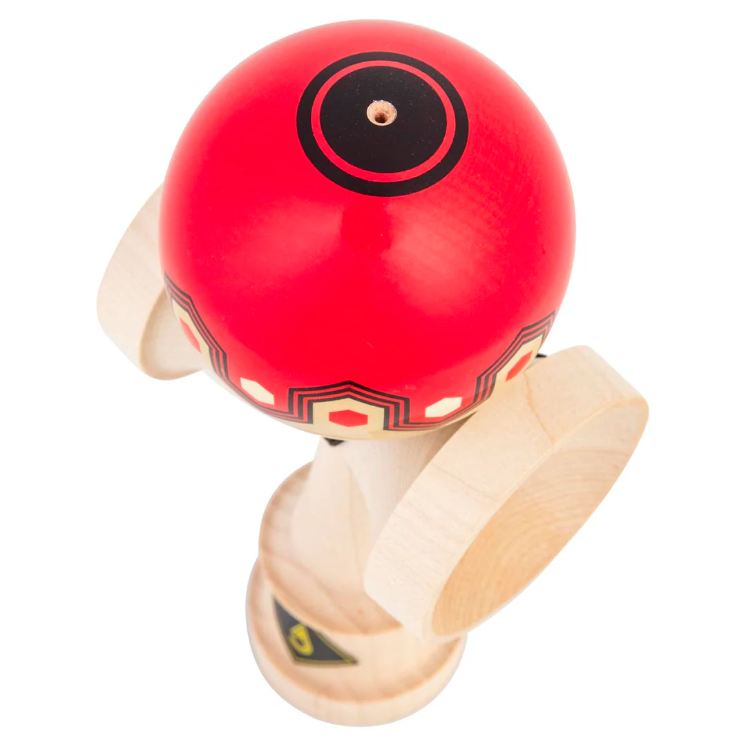 Craft Kendama - Origami - Superstick - Red & Tan - Image 3