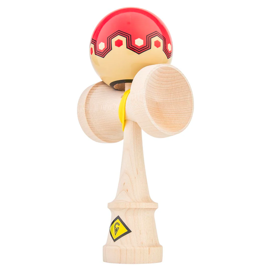 Craft Kendama - Origami - Superstick - Red & Tan - Image 7