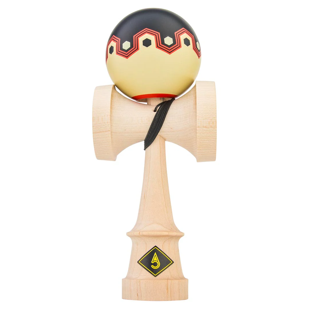 Craft Kendama - Origami - Silk - Black & Tan - Image 5