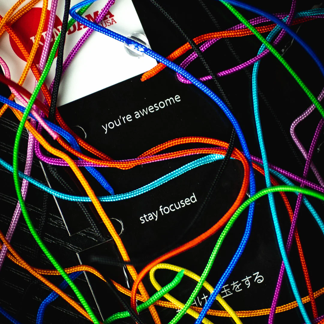 Extra Long Kendama Strings -  Pack of 10 Colors with Bearings - Image 4