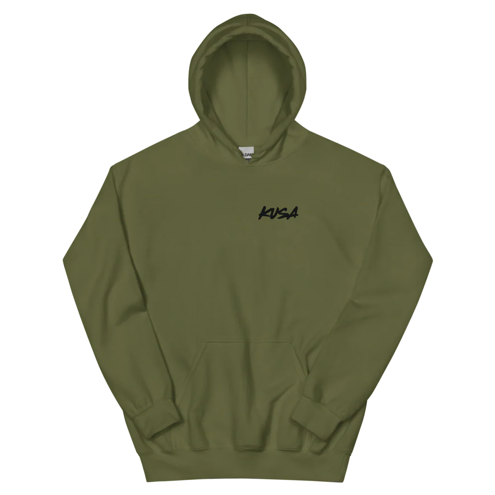 KUSA Script Logo Hoodie - Minimal - Black Logo - Image 5