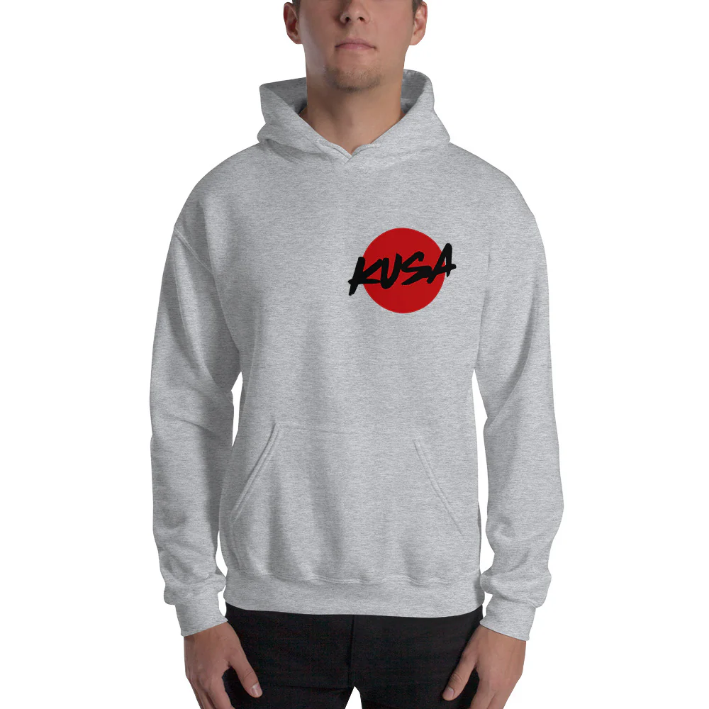 KUSA Script Logo Hoodie - Black Logo - Image 4