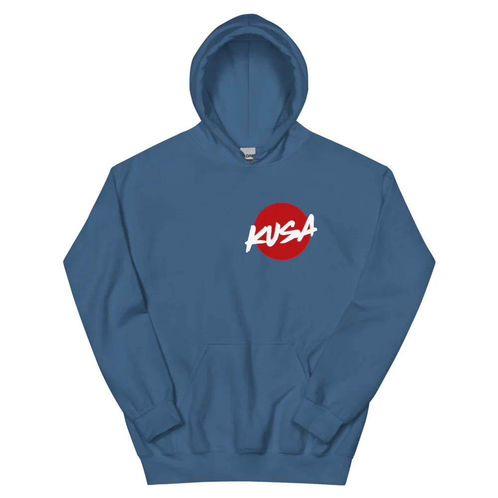 KUSA Script Logo Hoodie - White Logo - Image 10