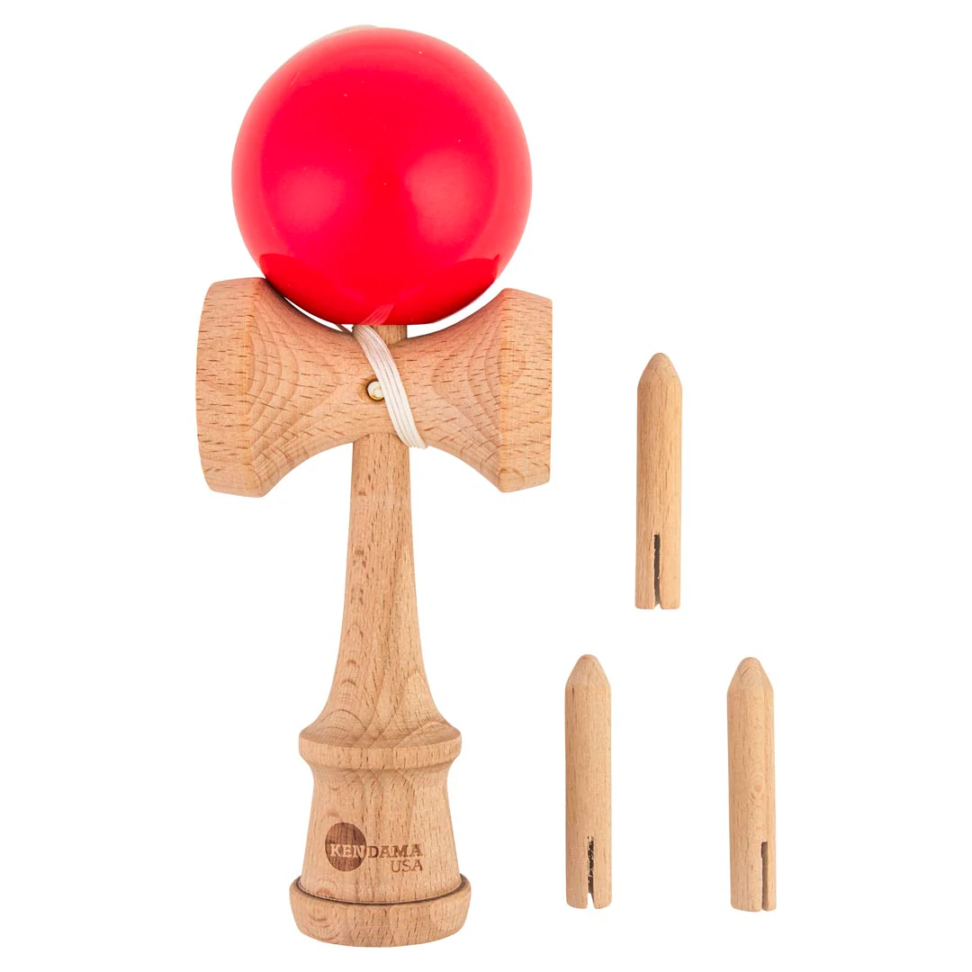 Tribute Kendama - 4 Spike - Cactus - Red - Image 3